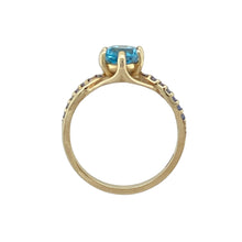 Load image into Gallery viewer, 9ct Gold Blue Topaz &amp; Tanzanite Set Ring
