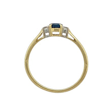 Load image into Gallery viewer, 18ct Gold Diamond &amp; Sapphire Set Trilogy Ring

