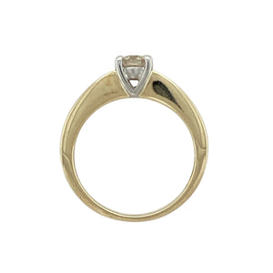 9ct Gold & Diamond Set Solitaire Ring