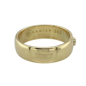 14ct Gold & Diamond Set Band Ring