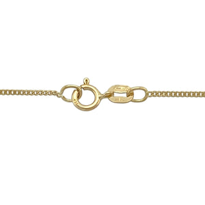 18ct Gold & Diamond Set Cross 18" Necklace