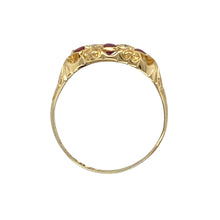 Load image into Gallery viewer, 18ct Gold Diamond &amp; Ruby Set Vintage Ring

