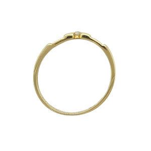 18ct Gold & Diamond Set Greek Key Band Ring