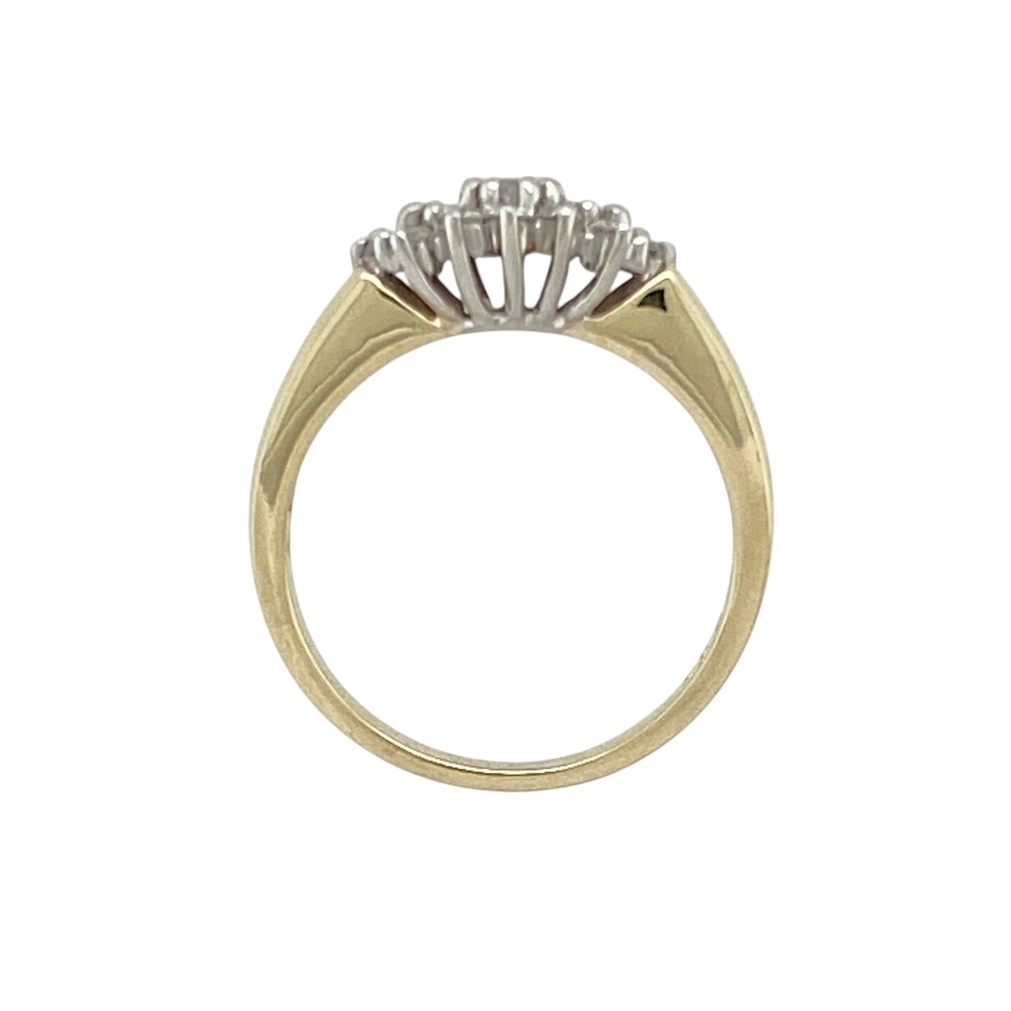 9ct Gold & Diamond Set Cluster Ring