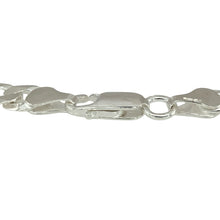 Load image into Gallery viewer, Add timeless style to your collection with this new 925 silver 8.5&quot; curb bracelet, offering a sleek and versatile design perfect for everyday wear or layering:

Design: A classic curb link bracelet featuring flat, closely interlocking links that create a smooth and flexible drape across the wrist, ideal for a clean and polished look.
Material: Crafted from 925 sterling silver, the bracelet has a bright, polished finish that enhances its simple yet stylish appeal.
