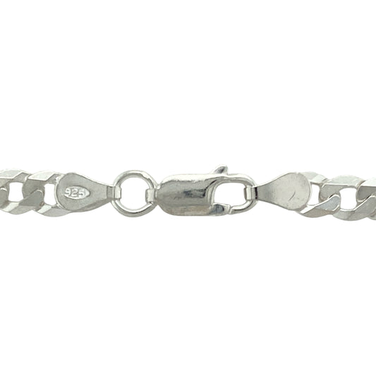 Add effortless style and versatility to your jewellery collection with this new 925 silver 26" curb chain, offering a timeless look with an easy, relaxed fit:

Design: A traditional curb link chain with flat, closely interlocking links, creating a smooth, flexible drape and a sleek, polished appearance suitable for any style.
Material: Crafted from 925 sterling silver, the chain features a bright, polished finish that enhances its clean and classic design.