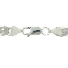Load image into Gallery viewer, Add strong, timeless style to your jewellery collection with this new 925 silver 22&quot; curb chain, offering bold presence with a clean, versatile look:

Design: A classic curb link chain with flat, closely interlocking links that create a smooth, flexible drape and a polished, stylish appearance.
Material: Crafted from solid 925 sterling silver, the chain features a bright, polished finish that enhances its sleek, refined design.
