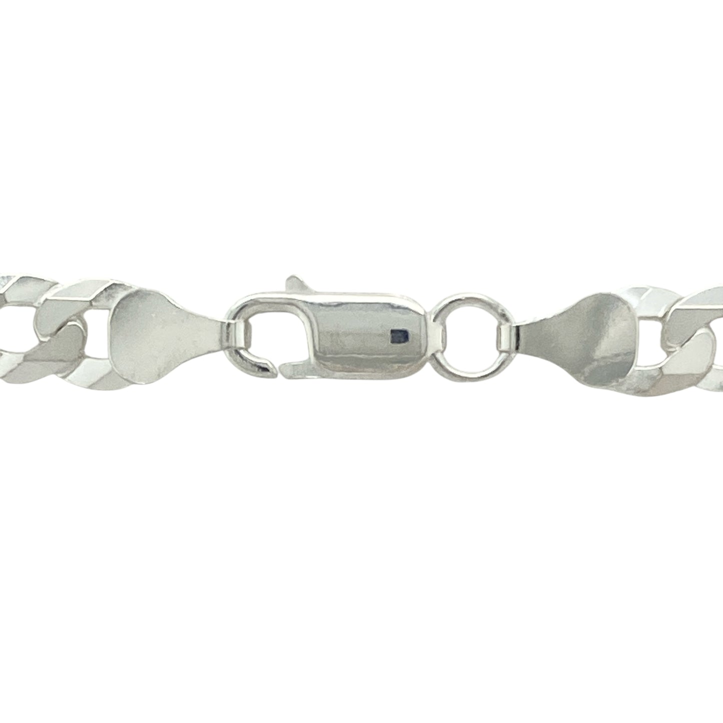 Add bold sophistication to your jewellery collection with this new 925 silver 24" curb chain, offering timeless style with a strong, versatile presence:

Design: A classic curb link chain featuring flat, closely interlocking links, providing a smooth, flexible drape and a sleek, polished appearance.
Material: Crafted from solid 925 sterling silver, the chain features a bright, polished finish that enhances its clean, enduring design.