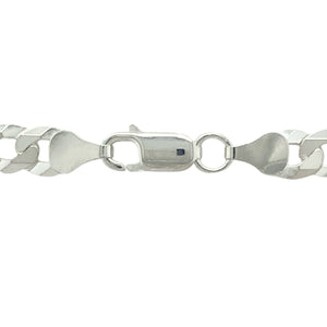 Add bold sophistication to your jewellery collection with this new 925 silver 24" curb chain, offering timeless style with a strong, versatile presence:

Design: A classic curb link chain featuring flat, closely interlocking links, providing a smooth, flexible drape and a sleek, polished appearance.
Material: Crafted from solid 925 sterling silver, the chain features a bright, polished finish that enhances its clean, enduring design.