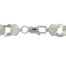 Load image into Gallery viewer, Make a bold and lasting impression with this new 925 silver 22&quot; curb chain, offering substantial weight and classic styling for a powerful and timeless look:

Design: A traditional curb link chain featuring wide, flat interlocking links that create a sleek, flexible drape and a confident, polished appearance.
Material: Crafted from solid 925 sterling silver, the chain features a bright, polished finish that highlights its clean, bold design.

