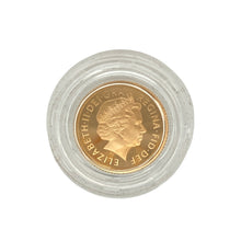 Load image into Gallery viewer, Celebrate a piece of British heritage with this 2006 22ct gold Half Sovereign, featuring Queen Elizabeth II on the obverse and the classic George and the Dragon design on the reverse—a timeless symbol of strength and tradition.

Coin Details: The obverse features the portrait of Queen Elizabeth II, finely detailed and struck to the Royal Mint’s high standards.
Reverse: Displays the iconic George and the Dragon design by Benedetto Pistrucci, a hallmark of British coinage since 1817.

