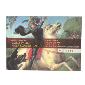 2007 22ct Gold Half Sovereign Coin