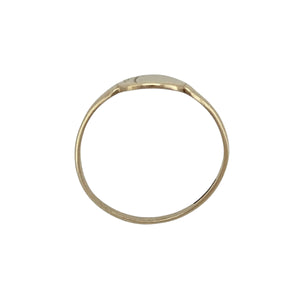 9ct Gold Oval Patterned Signet Ring
