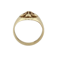 Load image into Gallery viewer, 9ct Gold Welsh Oval Three Feathers Signet Ring
