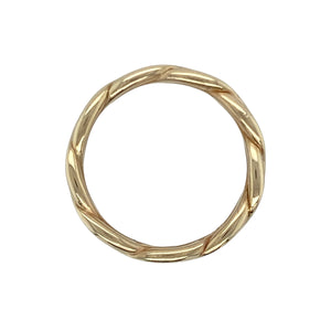 9ct Welsh Gold Celtic Weave Band Ring