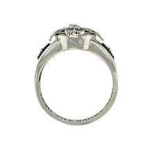 Load image into Gallery viewer, 925 Silver &amp; Onyx Set RAF 90th Anniversary Ring
