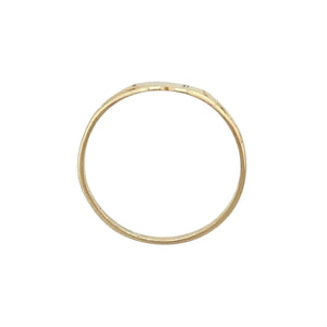 9ct Gold Patterned Heart Signet Ring