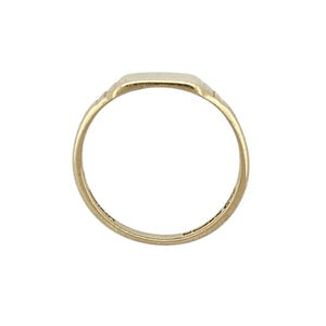 9ct Gold Plain Square Signet Ring
