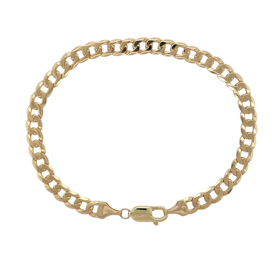 9ct Gold 8.25" Curb Bracelet