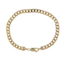 Load image into Gallery viewer, 9ct Gold 8.25&quot; Curb Bracelet

