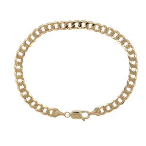 9ct Gold 8.25" Curb Bracelet