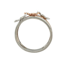 Load image into Gallery viewer, 9ct White Gold &amp; Diamond Set Butterfly Band Ring
