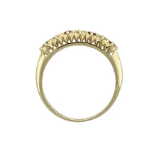 Load image into Gallery viewer, 9ct Gold Diamond &amp; Sapphire Set Band Ring
