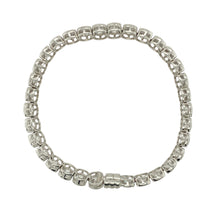 Load image into Gallery viewer, 925 Silver &amp; Cubic Zirconia Set 7.5&quot; Bracelet
