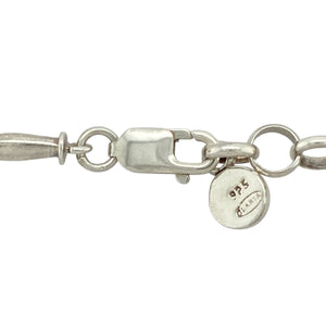 Bring versatile style and bold presence to your collection with this pre-owned 925 silver adjustable fancy link chain, featuring a classic yet eye-catching design—perfect for layering, statement wear, or everyday elegance.

Design: The chain features a 4mm wide fancy link pattern, offering a textured and refined look with added visual interest and dimension.
Material: Made from 925 sterling silver, the polished finish enhances the intricate link detailing and provides a bright, lasting shine.
