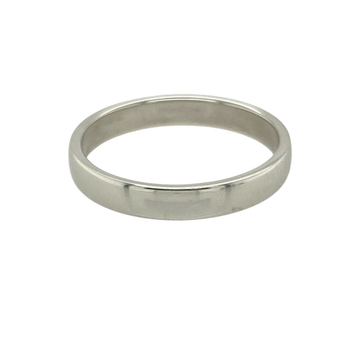 9ct White Gold 3mm Wedding Band Ring