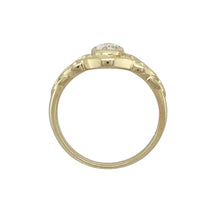 Load image into Gallery viewer, 9ct Gold &amp; Cubic Zirconia Set Oval Knot Ring
