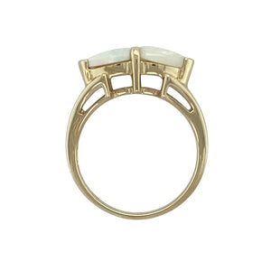 9ct Gold & Opalique Set Ring