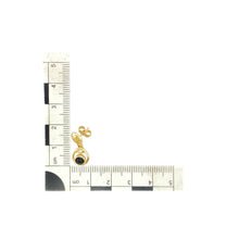 Load image into Gallery viewer, 9ct Gold &amp; Onyx Set Mackintosh Style Drop Earrings
