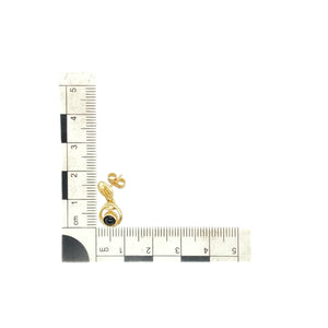 9ct Gold & Onyx Set Mackintosh Style Drop Earrings