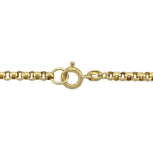 Load image into Gallery viewer, Bring classic structure and versatile style to your collection with this pre-owned 9ct yellow gold 24&quot; belcher chain, featuring a timeless link design—perfect for everyday wear, layering, or pairing with a favourite pendant.

Design: The chain features traditional round belcher links with a 2mm width, offering a clean, uniform look with subtle shine and texture.
Material: Made from 9-carat yellow gold, the polished finish enhances the warm tone and classic styling of the link design.


