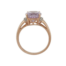 Load image into Gallery viewer, 9ct Gold Diamond &amp; Purple Stone Set Ring

