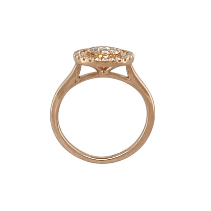 18ct Gold & Diamond Set Cluster Halo Ring