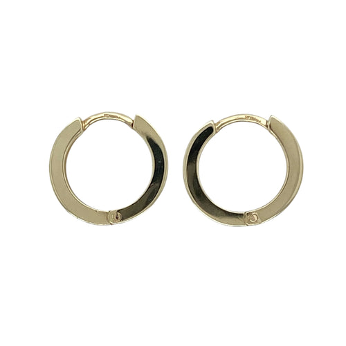 9ct Gold & Diamond Set Hoop Earrings