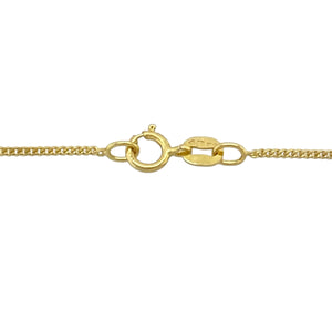 9ct Gold & Diamond Set Swirl 18" Necklace