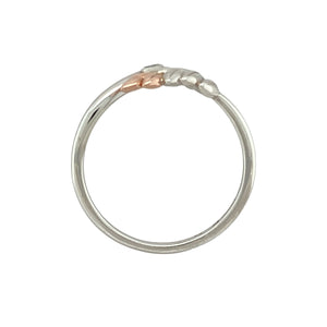925 Silver & Aquamarine Set Clogau Leaf Ring