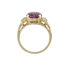 Load image into Gallery viewer, 9ct Gold Diamond &amp; Amethyst Set Ring
