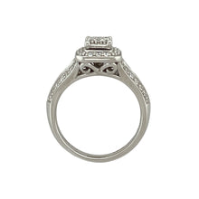 Load image into Gallery viewer, 9ct White Gold &amp; Diamond Set Halo Cluster Ring
