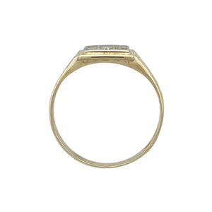 9ct Gold & Diamond Set Signet Ring