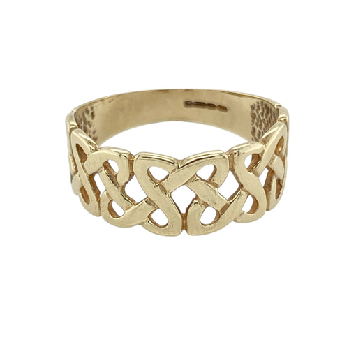 9ct Gold Celtic Knot Band Ring