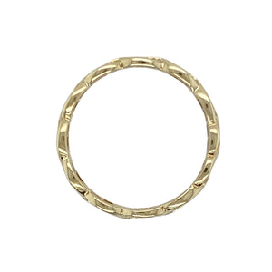 9ct Gold Open Link Style Band Ring