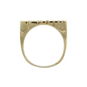 9ct Gold & Cubic Zirconia Set Wales Ring