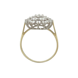 9ct Gold & Cubic Zirconia Set Cluster Ring