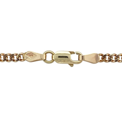 Add classic versatility to your jewellery collection with this pre-owned 9ct yellow gold curb chain—timeless, durable, and effortlessly stylish.

Design: This 19" chain features traditional curb links with a 3mm width, offering a sleek and polished look suitable for everyday wear or layering.
Material: Made from 9-carat yellow gold, the chain has a warm, lustrous finish that complements any style or pendant pairing.
