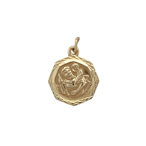 9ct Gold St Christopher Pendant