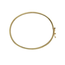 Load image into Gallery viewer, 9ct Gold Heart Patterned Baby Bangle
